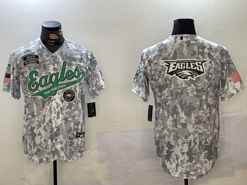 Men Philadelphia Eagles Blank Nike Arctic Camo 2024 Salute to Service Limited NFL Jersey style 2->philadelphia eagles->NFL Jersey